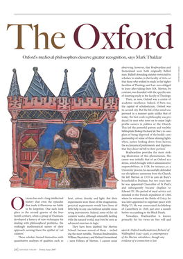 Oxford Calculators Oxford’S Medieval Philosophers Deserve Greater Recognition, Says Mark Thakkar