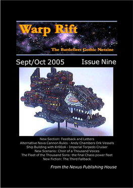 Sept/Oct 2005 Issue Nine