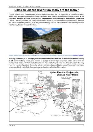 Dams on Chenab River: How Many Are Too Many?