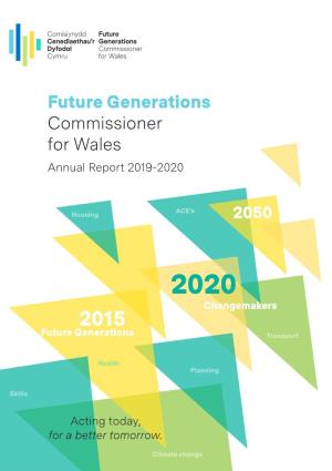 Future Generations Commissioner for Wales Annual Report 2019-2020