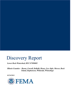 Discovery Report for Lower Rock Watershed