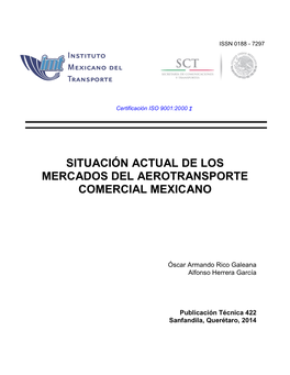 Situación Actual De Los Mercados Del Aerotransporte Comercial Mexicano