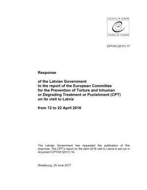 Response of the Latvian Government to the Report of the European