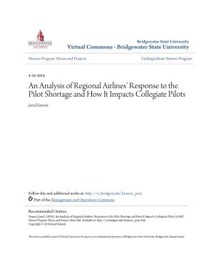An Analysis of Regional Airlines' Response to the Pilot Shortage And
