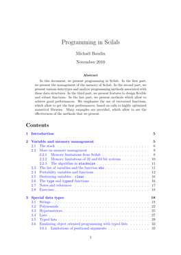 Programming in Scilab