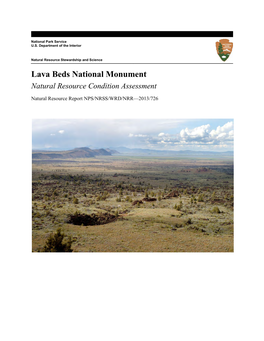 Lava Beds National Monument Natural Resource Condition Assessment