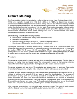 Gram's Staining