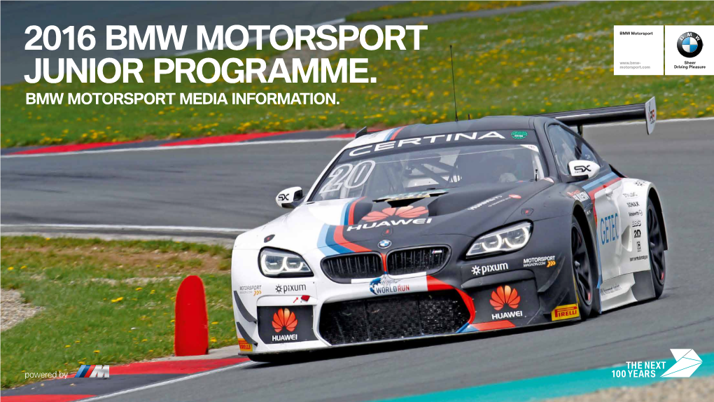 2016 Bmw Motorsport Junior Programme