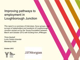 Improving Pathways to Employment in Loughborough Junction
