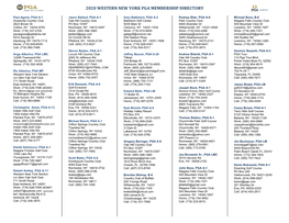 2020 Western New York Pga Membership Directory