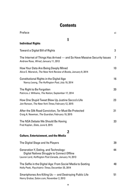 Table of Contents