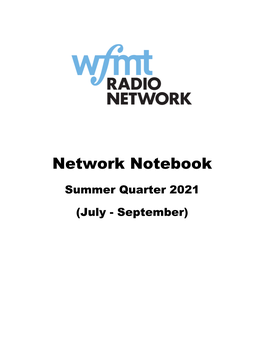 The WFMT Radio Network Notebook