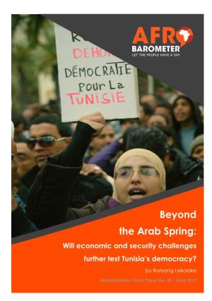 Beyond the Arab Spring: Will Economic and Security Challenges Further Test Tunisia’S Democracy?