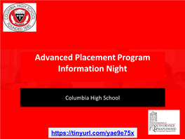 Advanced Placement Program Information Night