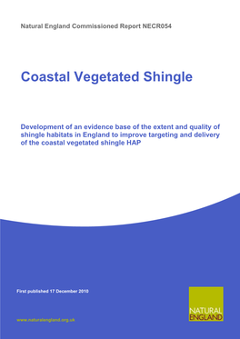 Coastal Vegetated Shingle