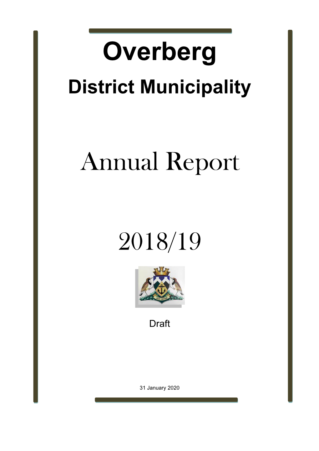 Draft Annual Report 2018-2019