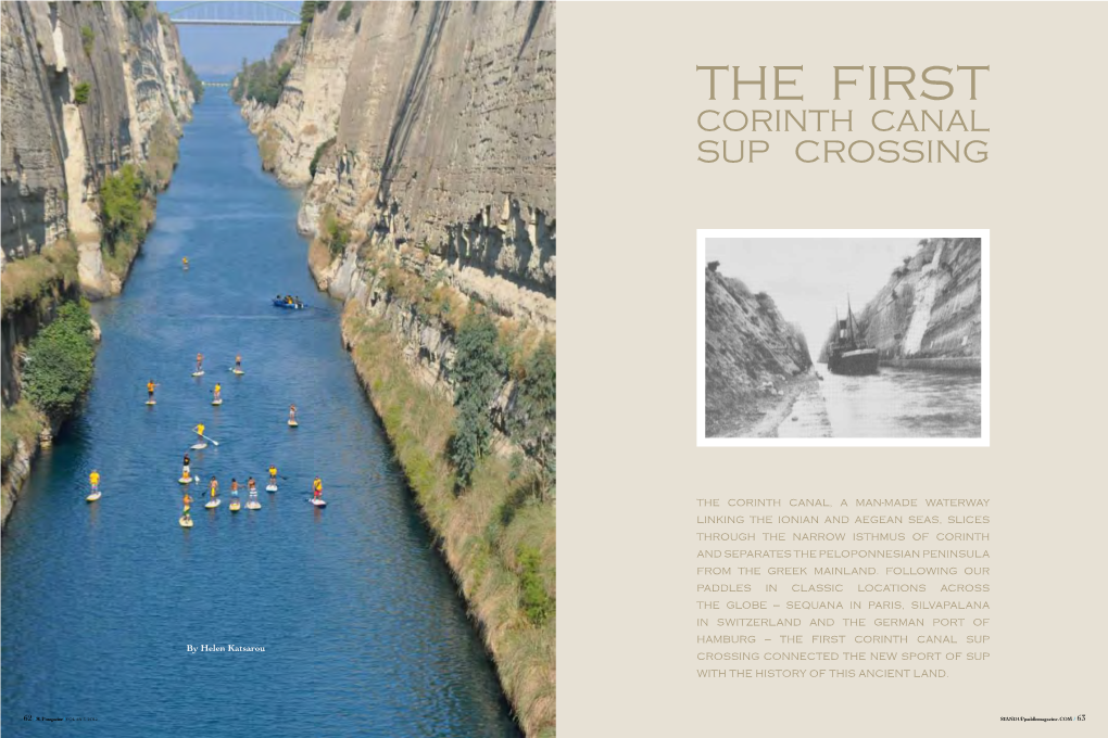 The First Corinth Canal SUP Crossing