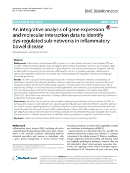 An Integrative Analysis of Gene Expression and Molecular