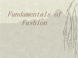 Fundamentals of Fashion Fashion Terminology Haute Couture