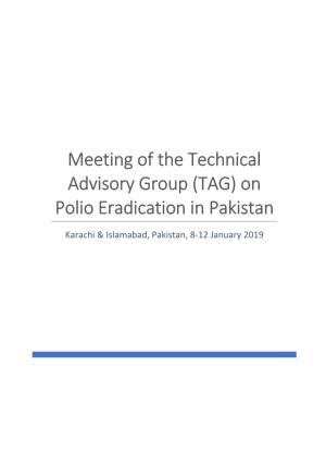 Meeting of the Technical Advisory Group (TAG) on Polio Eradication in Pakistan