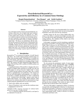 First-Orderized Researchcyc: Expressivity and Efficiency in A