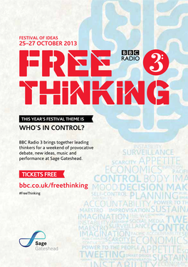 Bbc.Co.Uk/Freethinking Who's in Control?