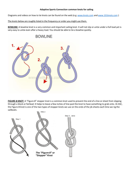 Common Knots to Learn for Sailing