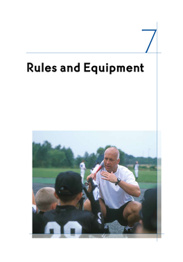 Rules and Equipment Rules and Equipment 71