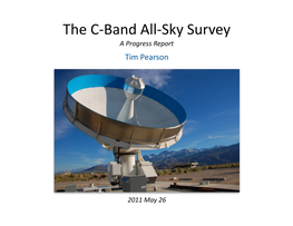 Sky Survey a Progress Report Tim Pearson