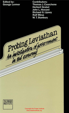 Probing Leviathan an Investigation of Government in the Economy