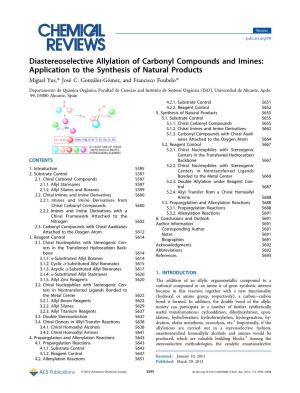 Diastereoselective Allylation of Carbonyl Compounds and Imines: Application to the Synthesis of Natural Products Miguel Yus,* Joséc