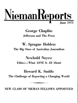 George Chaplin: W. Sprague Holden: Newbold Noyes: Howard 1(. Smith