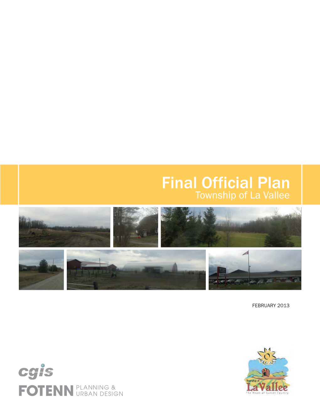 Final Official Plan Township of La Vallee