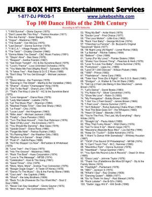 VH1 Top Dance Hits of the 20Th Century