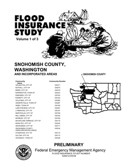 Snohomish County, Washington and Incorporated Areas Snohomish County