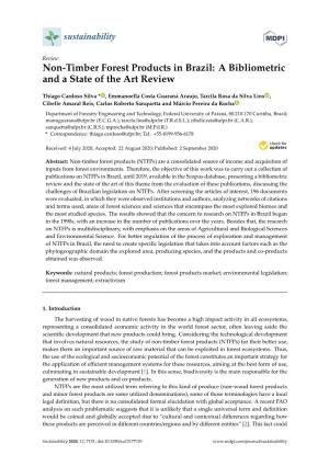 Non-Timber Forest Products in Brazil: a Bibliometric and a State of the Art Review