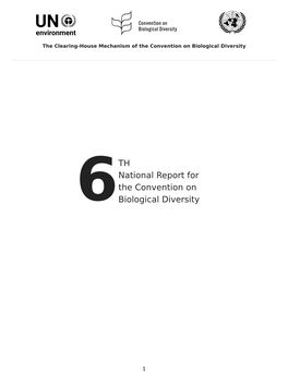 6TH National Report for the Convention on Biological Diversity