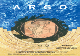 Argo a Hellenic Review Issue 11, Spring/Summer 2020