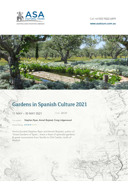 Gardens in Spanish Culture 2021