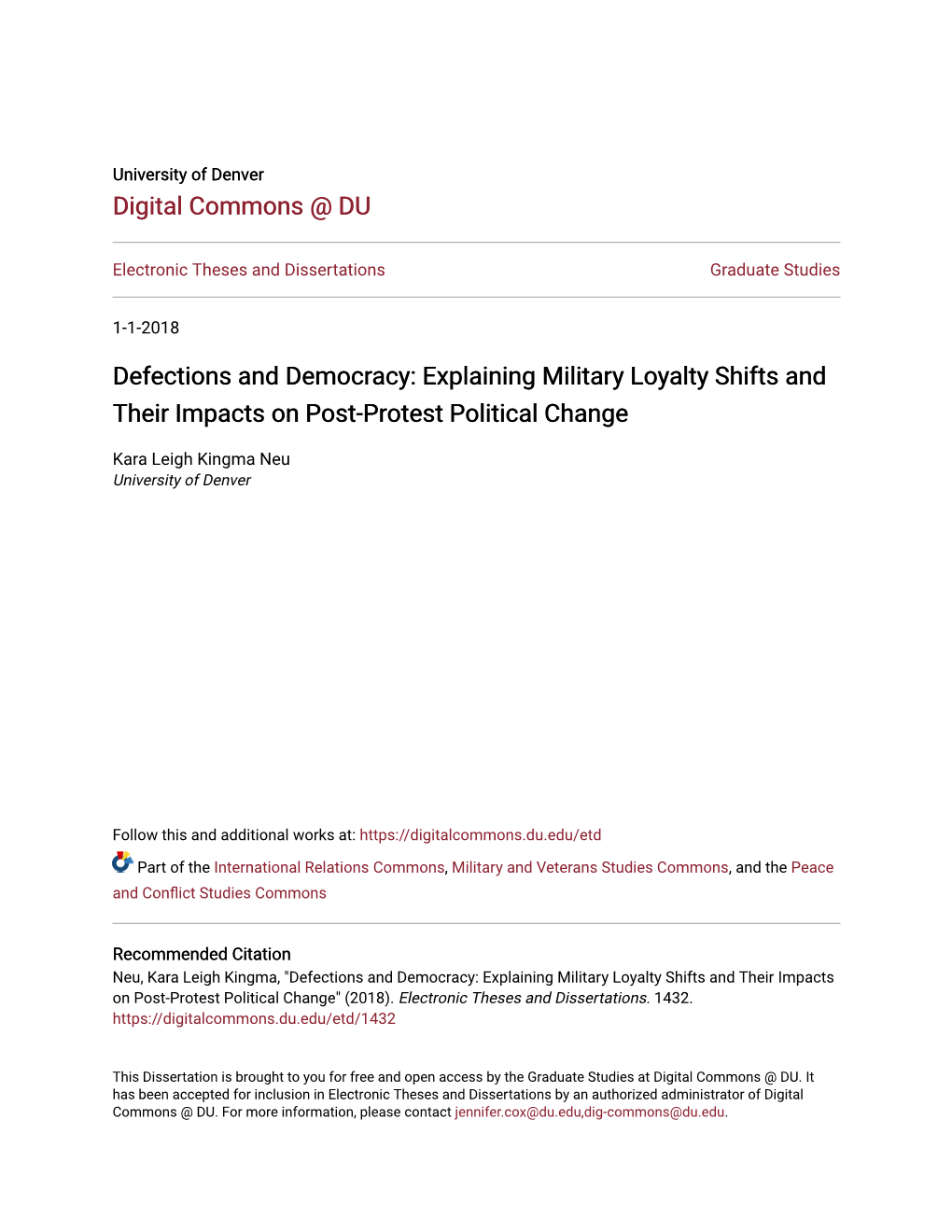 Defections and Democracy: Explaining Military Loyalty Shifts and Their Impacts on Post-Protest Political Change