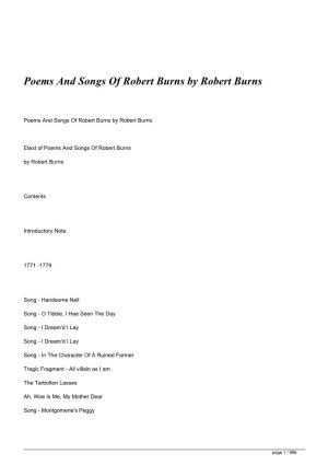 Poems-And-Songs-Of-Robert-Burns.Pdf