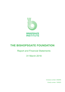 The Bishopsgate Foundation