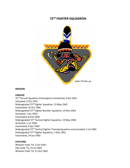 72Nd FIGHTER SQUADRON