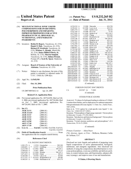 (12) United States Patent (10) Patent No.: US 8,232,265 B2 Rogers Et Al