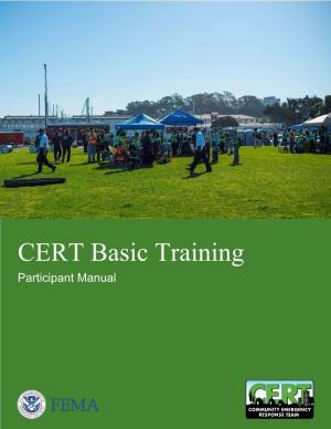 CERT Basic Training Participant Manual (2019)