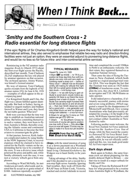 1992-07: Smithy and the Southern Cross