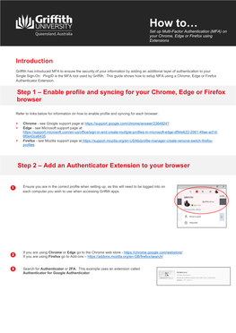 How to Install MFA Browser Authenicator Extension