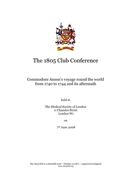 The 1805 Club Conference