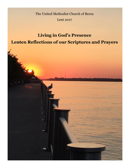 Living in God's Presence Lenten Reflections of Our Scriptures and Prayers