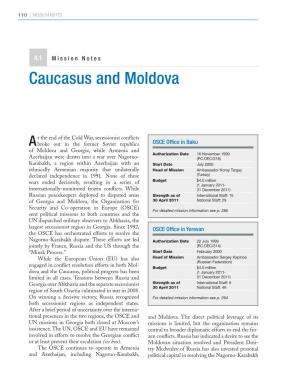 Caucasus and Moldova